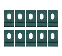 XUMIUZIY Ensemble de Fixations à Crochets 10 Pièces |Les Clips de Base Fixent le Luminaire de Serre en Aluminium pour le Cadre (GREEN)