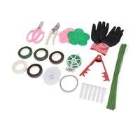 XUMIUZIY Ensemble D'outils Essentiels pour Composition Florale, Enlève Efficacement Les Roses, Idéal pour Les Cours de Design Floral - PVC, Acier Inoxydable - 122 Accessoires