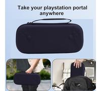 XUMIUZIY Étui de Transport Rigide PS Portal, Kit D'accessoires 6 en 1 avec Coque en PU Résistant à la Pluie, Protection D'écran, Poignées de Pouce, Kit de Nettoyage, pour Lecteur à (Bleu Profond)