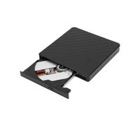 XUMIUZIY Graveur Blu-Ray Externe USB 3.0 5Gbps Slim (Black) | Lecture et écriture Compatibles, Câble Double Type-C, Faible Bruit, Prise en Charge Disques 8cm 12cm, Compatible avec