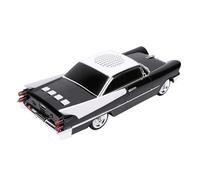 XUMIUZIY Haut-Parleur Bluetooth de Voiture Vintage, Portable sans Fil avec Lumière LED, Microphone intégré, USB, Lecture de Carte Mémoire pour Une Utilisation à Domicile et au Bureau (Black)