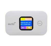 XUMIUZIY Hotspot Mobile 4G 5G LTE, Routeur WiFi Portable avec Emplacement SIM, jusqu'à 10 Appareils, 300 Mbps, Batterie 2100mAh, Plug et Jeu, Affichage LED coloré, Voyage, Camping,