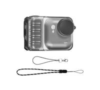XUMIUZIY Housse de Caméra Anti-Rayures, Coque Intégrale Antichoc en TPU avec Lanière de Capuchon d'objectif pour Go Ultra (Noir Mat)