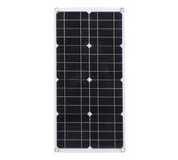 XUMIUZIY Kit de Chargeur de Panneau Solaire Monocristallin Portable 25 W avec Contrôleur 60 A pour Camion, Options de Montage Flexibles pour Divers Appareils