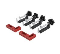 XUMIUZIY Kit de Pinces à Bois en Aluminium à 90 Degrés pour un Alignement Précis dans L'assemblage D'armoires