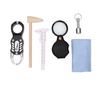 XUMIUZIY Kit de Testeur de Pinging pour Pièces en Or et Argent, Test de | Vérification du son de l\'anneau acoustique, analyseur de composition métallique, outil de mesure du diamètre, loupe