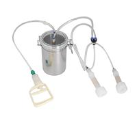 XUMIUZIY Kit de Traite Portable, Contrôle des Matériaux Durables, Bouteille en Acier Inoxydable pour Ferme Laitière et Mouton, capacité de 2l