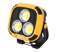 XUMIUZIY Lampe de Travail Magnétique COB Rechargeable 4000LM pour Camping | Mode bicolore, 4 réglages de gradation, éclairage mains libres, batterie rechargeable USB, flash de signal rouge