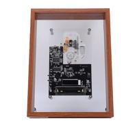 XUMIUZIY Lecteur CD avec Cadre Photo Musical Rétro avec Bluetooth, Lecteurs CD Portables avec Son HiFi, Batterie Amovible, Montage Mural et Table pour Vacances, Anniversaire