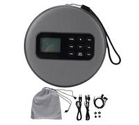 XUMIUZIY Lecteur CD Portable, Câble StéRéo Rechargeable de 3,5 Mm, Commandes Conviviales avec écran LCD, Double Haut-parleurs Bluetooth CD CD R MP3 Lecteur de Disque de Musique pour la