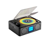 XUMIUZIY Lecteur CD Portable Rétro avec Haut-parleurs Stéréo HiFi, Lecteurs de Musique CD Bluetooth avec Télécommande, Radio FM et Prise Casque, Prise en Charge de la Lecture USB et AUX
