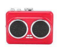 XUMIUZIY Lecteur de Cassettes Portable, Convertisseur Numérique USB vers MP3 avec Prise Casque 3,5 Mm, Haut-Parleur intégré, Options d'alimentation Double pour Les Déplacements (Rouge)