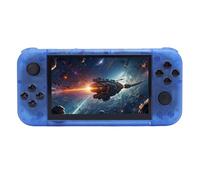 XUMIUZIY Lecteur de Jeux Vidéo Portable 2 Go de RAM Résolution 800 X 480 Plus de 30 Formats de Jeu Écran 5 Pouces pour de Meilleurs Soins Oculaires (Bleu Transparent)