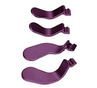 XUMIUZIY Lot de 4 Palettes de Rechange en Acier Inoxydable pour Manette One Série 2, Boutons Arrière Interchangeables avec Verrous à Gâchette pour Cheveux (PURPLE)