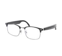 XUMIUZIY Lunettes Intelligentes AI, BT 5.3 Lunettes de Traduction avec Objectif de Blocage de Lumière Bleue, Couvrant Plus de 200 Pays, Une Batterie de 110mAh, Léger et élégant, pour Un (Grey)