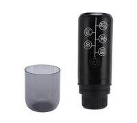 XUMIUZIY Machine à café électrique Portative sans Fil, Haute Pression, pour Voyage et Camping, café Frais Moulu et Capsules (BLACK)