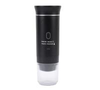 XUMIUZIY Machine à café Portative de Capsules 72W 120ML Tasse Entièrement Automatique Machine à café Moulu pour L'extérieur ABS 304 Acier Inoxydable (BLACK)