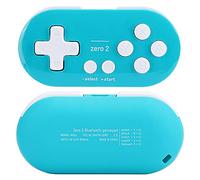 XUMIUZIY Manette sans Fil Mini Petite Manette de Jeu Portable Bluetooth pour Ordinateur de Téléphone Portable, de Jeu Compacte pour une Manipulation Facile, Toute la Journée, Bleu-vert pour les