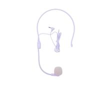 XUMIUZIY Microphone Filaire pour Casque de 3,5 Mm, Micro Unidirectionnel Antibruit avec Coussinets d'oreille en Mousse à Mémoire de Forme épaisse pour l'enseignement de la Parole en (Purple)