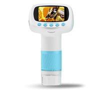 XUMIUZIY Microscope Portatif 1000X pour Enfants avec écran IPS de 2 Pouces et Lumière LED, Caméra de Microscope Numérique Portable pour L'éducation Scientifique