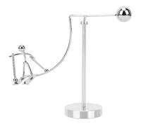 XUMIUZIY Newtons Cradle Pendulum Jouet Éducatif Décoration de Bureau | Construction en fil d\'acier, soulagement du stress au bureau, cadeau pour les enfants, pièce d\'affichage sur étagère à la