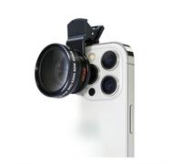XUMIUZIY Objectif D'appareil Photo de Téléphone 2 en 1, Objectif Macro 12,5X et Grand Angle 0,45X, Kit D'objectif D'appareil Photo Universel à Clipser Compatible avec Les Smartphones