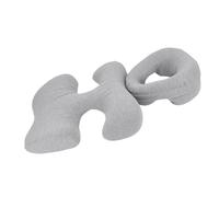 XUMIUZIY Oreiller Face vers Le Bas en Mousse à Mémoire de Forme, Coussin de Massage Sujet avec Support de Poitrine, Housse Amovible et Lavable (Gris Clair)