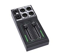 XUMIUZIY Passive Volume Controller 1 Input 2 Output XLR for Studio | Atténuateur de signal, gestion de niveau à deux boutons, équipement audio équilibré, matériel compatible avec les racks