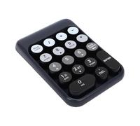 XUMIUZIY Pavé Numérique sans Fil, pavé Numérique 2,4 G/Bluetooth avec Touches à Points Concaves, Mini Clavier de comptabilité Financière 18 Touches pour Ordinateur Porta (Black)