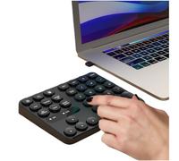 XUMIUZIY Pavé numérique sans Fil, pavé numérique Silencieux sans Fil 2,4 G, Clavier numérique à 35 Touches pour la Saisie de données,Touche Ronde, pour Android, OS X, PC, téléphone