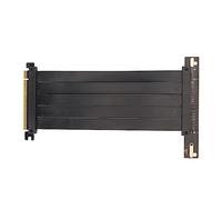 XUMIUZIY PCIE 4.0 X16 Riser Cable, 90 Degrés à Angle Droit à Angle Droit à Haute Vitesse Câble D'extension GPU, Câble Extenseur PCI Express X16 Flexible Express pour Les Cartes Graphiques