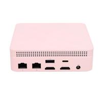 XUMIUZIY Petit PC, Ordinateur de Bureau Multimédia Gigabit Double Bande 2,4 G 5G WiFi 4.2 HD, avec Système de Refroidissement par Ventilateur Silencieux, pour Le Travail (8G et 256G Rose)