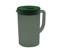 XUMIUZIY Pichet en Plastique de 2,7 L avec Couvercle pour Jus et thé | Grand distributeur de boissons froides, bouchon rabattable étanche, Carafe de réfrigérateur Portable, PP de qualité