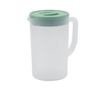 XUMIUZIY Pichet en Plastique de 2,7 L avec Couvercle pour Jus et thé | Grand distributeur de boissons froides, bouchon rabattable étanche, Carafe de réfrigérateur Portable, PP de qualité