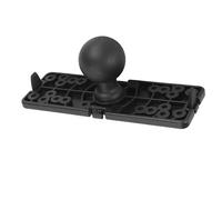 XUMIUZIY Plaque de Montage à Bille Noire étanche de 1,5 Pouces pour Détecteurs de Poissons, Traceurs GPS, Support de Bateau Stable pour Pêcheurs
