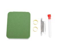 XUMIUZIY Portable Yarn Holder Reel Dispenser Box pour Crochet | Conception de poche pliable, doubles broches, kit d’artisanat de voyage, étui de rangement d’aiguilles, accessoire fait à