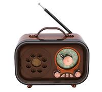 XUMIUZIY Radio Haut-Parleur Bluetooth, Radio AM FM SW Rétro Portable Rechargeable avec Antenne Télescopique pour Maison et Voiture
