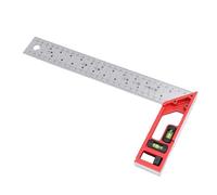 XUMIUZIY Règle Multifonctionnelle à Angle Droit avec Bulle de Niveau à Double Axe pour le Travail du Bois 300mm