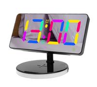 XUMIUZIY Réveil Numérique avec Chargeur sans Fil, Miroir 7,3 Pouces, pour