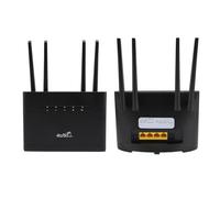 XUMIUZIY Routeur WiFi Mobile, Plug et Jouer à Longue Portée 4 Antenne à Gain élevé 4G Router LTE Empêchent Les Interférences 300 Mbps avec Une Fente de Carte SIM pour l'asie pour la Maison (Prise UE)