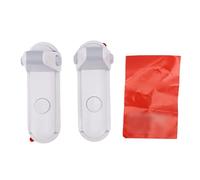 XUMIUZIY Serrure à Levier de Porte à Double Bouton |Serrure à Poignée Adhésive à l'épreuve des Enfants, sans Perçage, pour la sécurité de la Chambre à Coucher (GRAY)