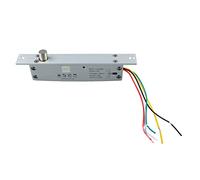 XUMIUZIY Serrure à Pêne électrique 12 V DC 5 Lignes |Serrure étroite à Pêne Dormant avec Affichage LED à Retardement pour le Contrôle d'accès d'entrée de Porte (Verrouillage de mise hors tension)