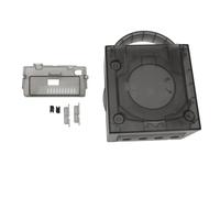 XUMIUZIY Shell de Remplacement pour la Console de Jeu NGC GC, étui ABS ABSHofroof avec des Ports et Boutons Précis, Compatible avec le Modèle DOL 001 et DOL 101 (Noir transparent)