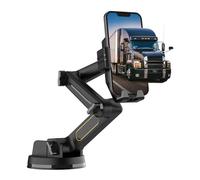 XUMIUZIY Support de Téléphone pour Camion et Voiture, Support de Téléphone Portable Résistant aux Chocs pour Pare-Brise de Tableau de Bord de Camion, Bras à 3 Points de 42,9 Cm de Long