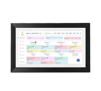 XUMIUZIY Tableau de Tâches de Calendrier Numérique de Planificateur Mural de 15,6 Pouces, Affichage Interactif à écran Tactile Intelligent 1080P pour les Horaires Familiaux, Cadre Photo (Prise UE)
