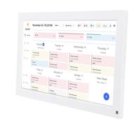 XUMIUZIY Tableau de Tâches de Planificateur Mural de Calendrier Numérique de 15,6 Pouces, Affichage Interactif à écran Tactile Intelligent 1080P pour Les Horaires Familiaux, Support Mural (Prise UE)
