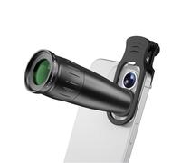 XUMIUZIY TéléObjectif 25X pour Téléphones iOS et Android, Télescope de Téléphone Portable HD avec Trépied et Pare-Soleil, Support de Clips D'Objectif Universel, Objectif Zoom Opti