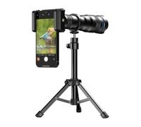 XUMIUZIY Téléobjectif 36X pour Smartphones iOS et Android | Kit D'objectif de Caméra Téléobjectif HD Haute Puissance avec Trépied, Support de Téléphone et œilleton, Mise au Point