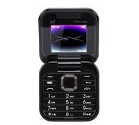 XUMIUZIY Téléphone à Clapet 4G LTE - Mini Téléphone Portable Non activé pour Personnes âgées, écran de 1,77 Pouces, Haut-Parleur, Double SIM, Double Veille, Numérotation en Un C LIC, (Black)