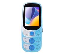 XUMIUZIY Téléphone Mobile âgé 2G, Big Crystal Buttons Téléphone avec Un écran HD de 2,4 Pouces, 32 Mo et 32 Mo Triple Card Triple Standby, 3000mAh Battery, FM, Music, Camera, for Senior (Blue)